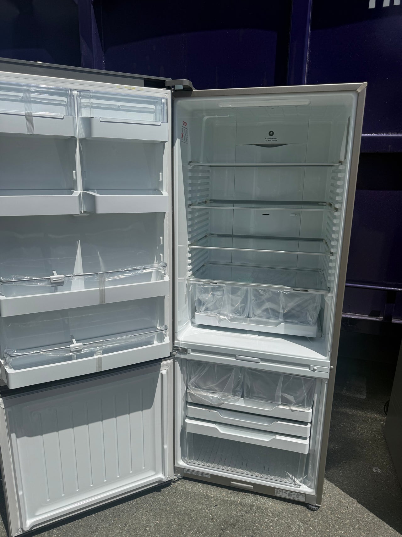 Buy Factory second Fisher & Paykel Series 5 413L Bottom Mount Refrigerator – Stainless Steel (Left Hinge) RF442BLPX6 |  | [product_variant] | Second Hand Appliances Geebung Brisbane