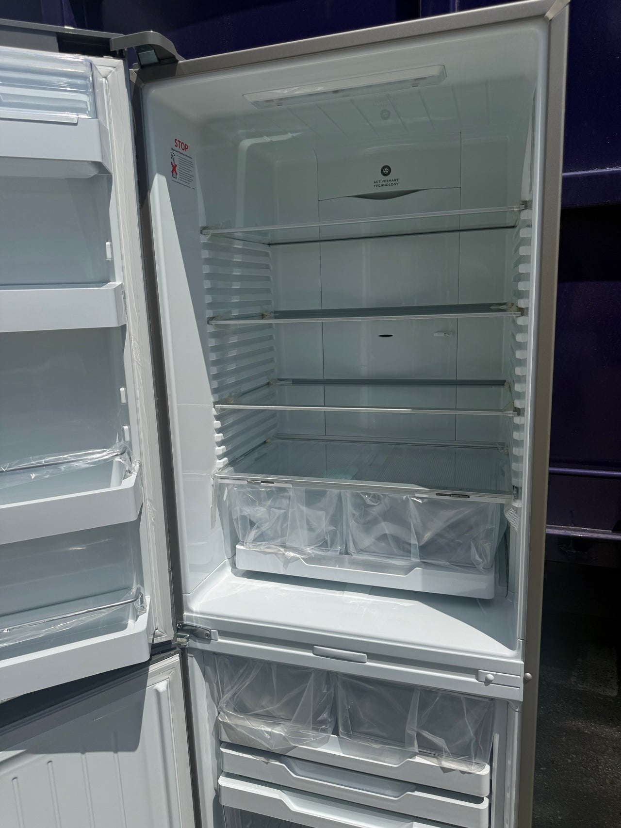 Buy Factory second Fisher & Paykel Series 5 413L Bottom Mount Refrigerator – Stainless Steel (Left Hinge) RF442BLPX6 |  | [product_variant] | Second Hand Appliances Geebung Brisbane