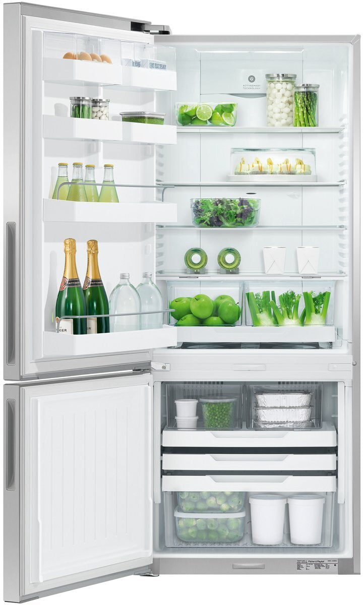 Buy Factory second Fisher & Paykel Series 5 413L Bottom Mount Refrigerator – Stainless Steel (Left Hinge) RF442BLPX6 |  | [product_variant] | Second Hand Appliances Geebung Brisbane