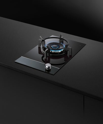 Factory second Fisher & Paykel Series 9 30cm One Burner Gas Cooktop – LPG – Black Glass (CG301DLPGB4) - Second Hand Appliances Geebung