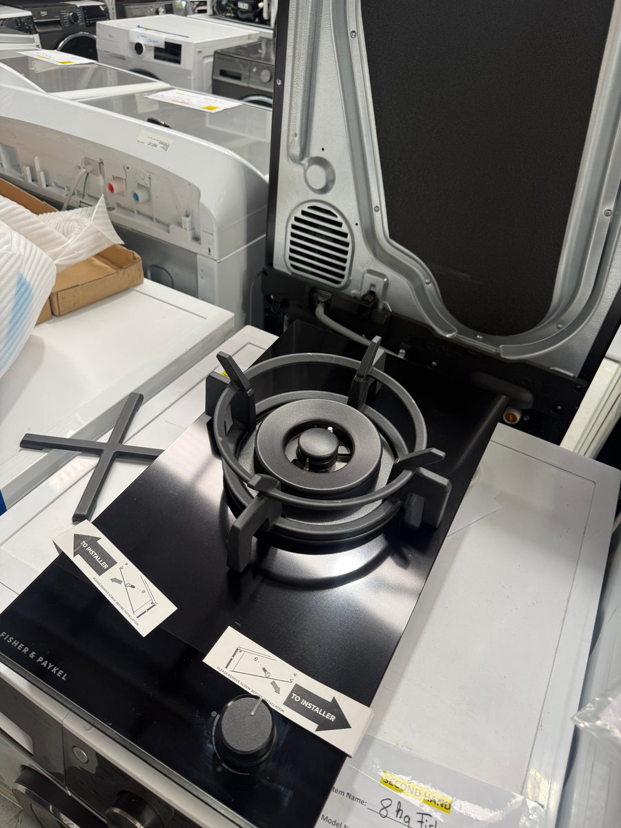 Factory second Fisher & Paykel Series 9 30cm One Burner Gas Cooktop – LPG – Black Glass (CG301DLPGB4) - Second Hand Appliances Geebung