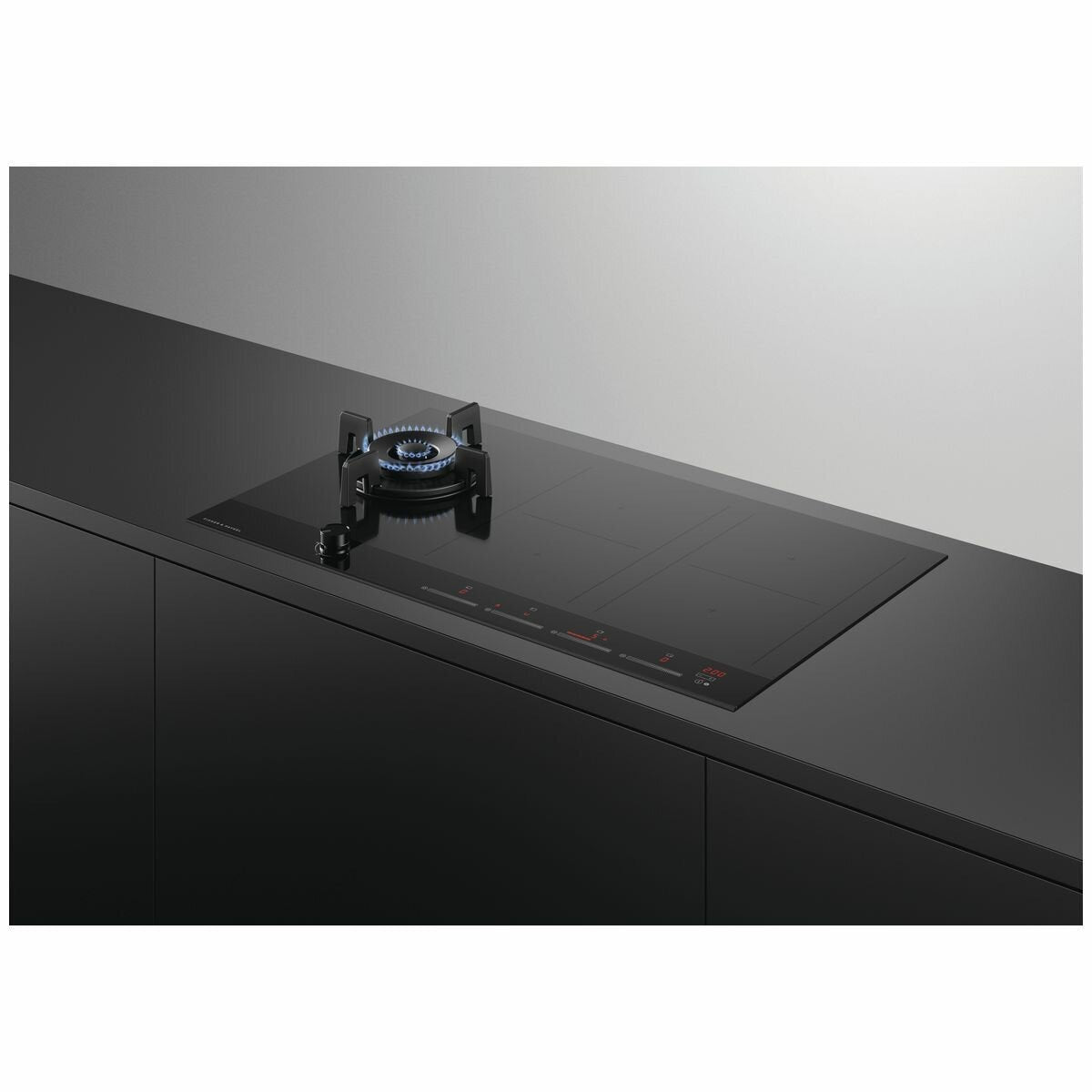 Fisher & Paykel Series 9 90cm Natural Gas Wok Burner and Induction Cooktop CGI905DNGTB4 - Second Hand Appliances Geebung