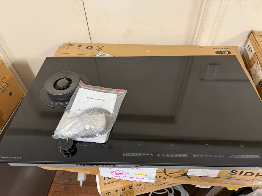 Fisher & Paykel Series 9 90cm Natural Gas Wok Burner and Induction Cooktop CGI905DNGTB4 - Second Hand Appliances Geebung