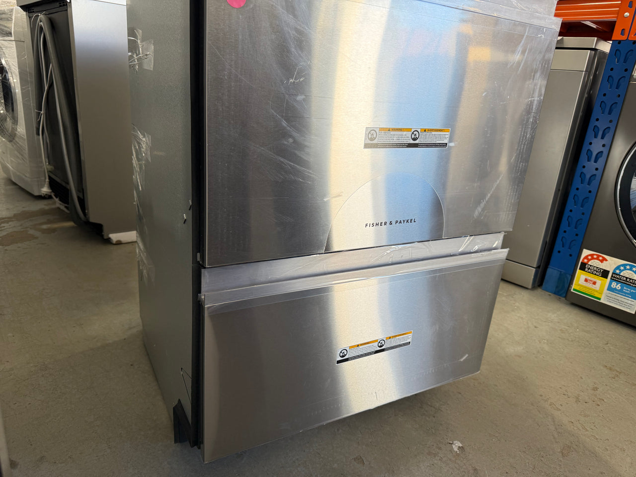 Factory second Fisher&Paykel Series 9 Built-Under Double DishDrawer Dishwasher - Stainless Steel Model: DD60D4NX9 - Second Hand Appliances Geebung