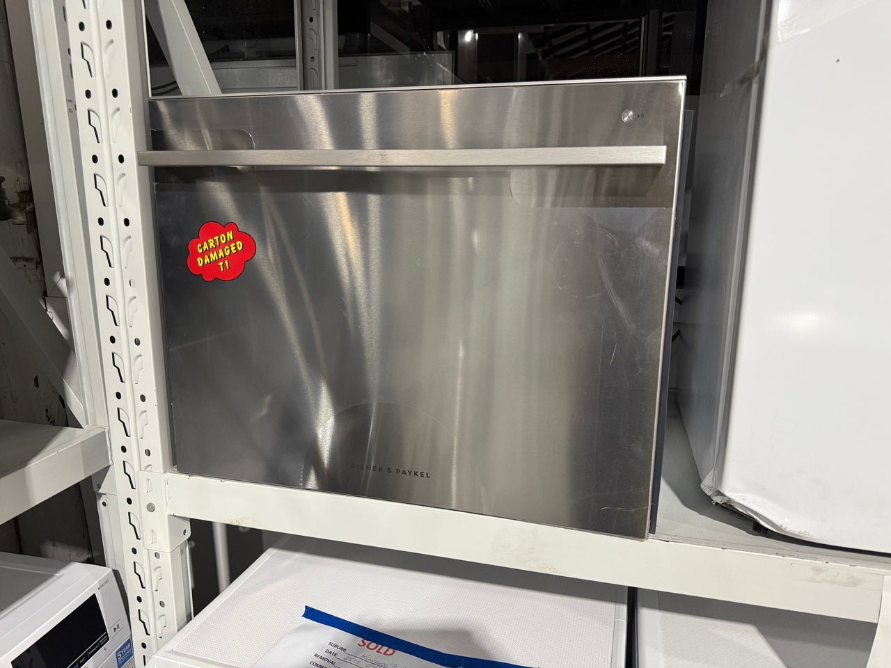 Factory second Fisher & Paykel Tall Single DishDrawer Dishwasher Stainless Steel DD60SDFTX9 - Second Hand Appliances Geebung