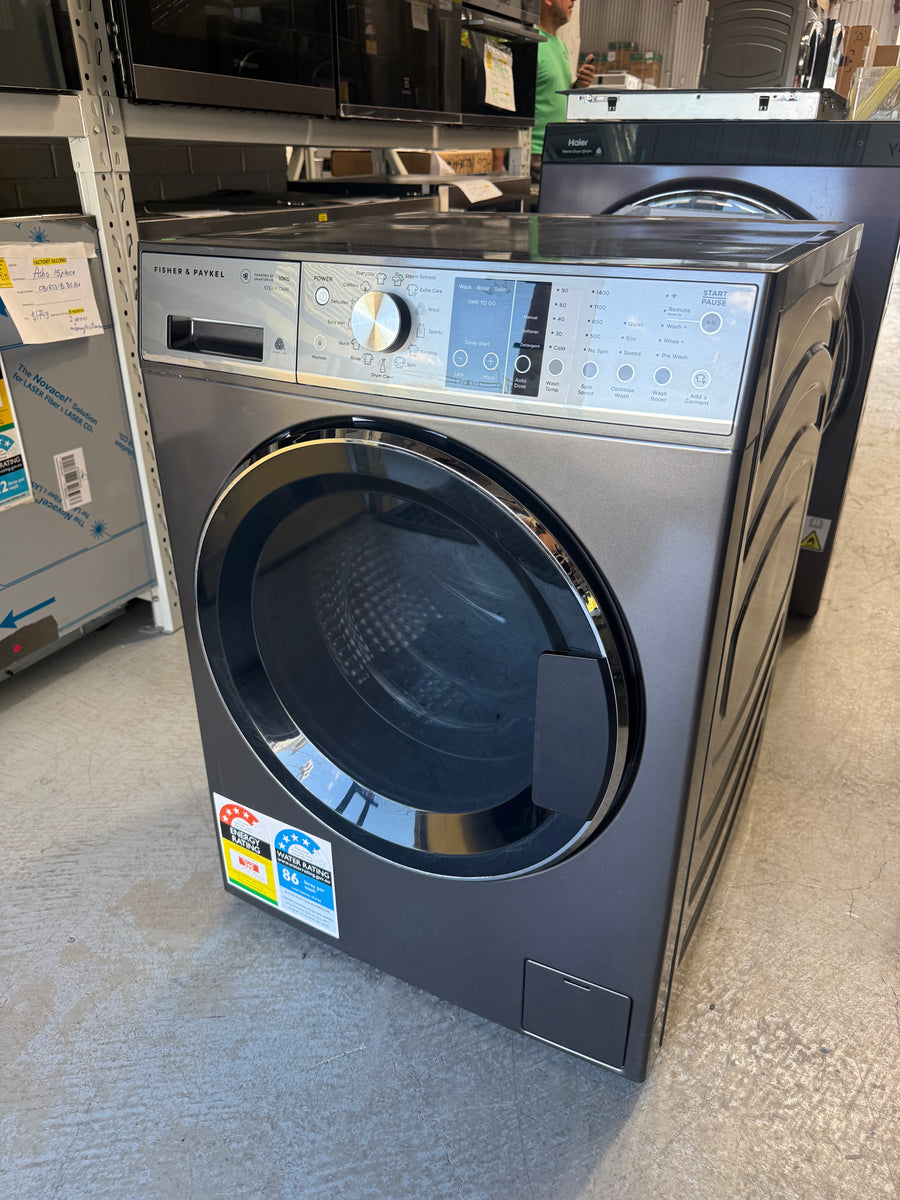 Buy Factory second Fisher & Paykel WH1060SG1 10kg Front Load Washing Machine – Graphite |  | [product_variant] | Second Hand Appliances Geebung Brisbane
