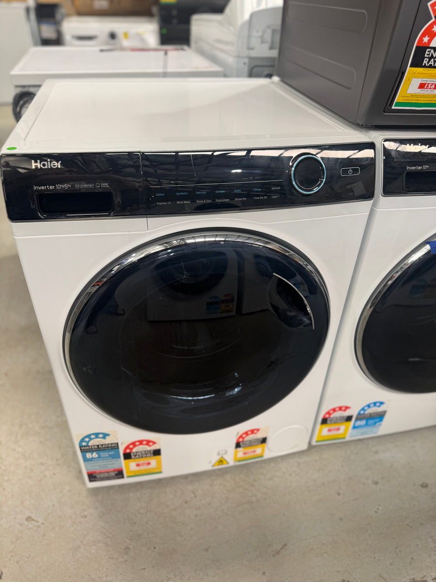 Factory second Haier 10kg / 5kg Washer Dryer Combo – 600 Series (HWD1050AN1) - Second Hand Appliances Geebung