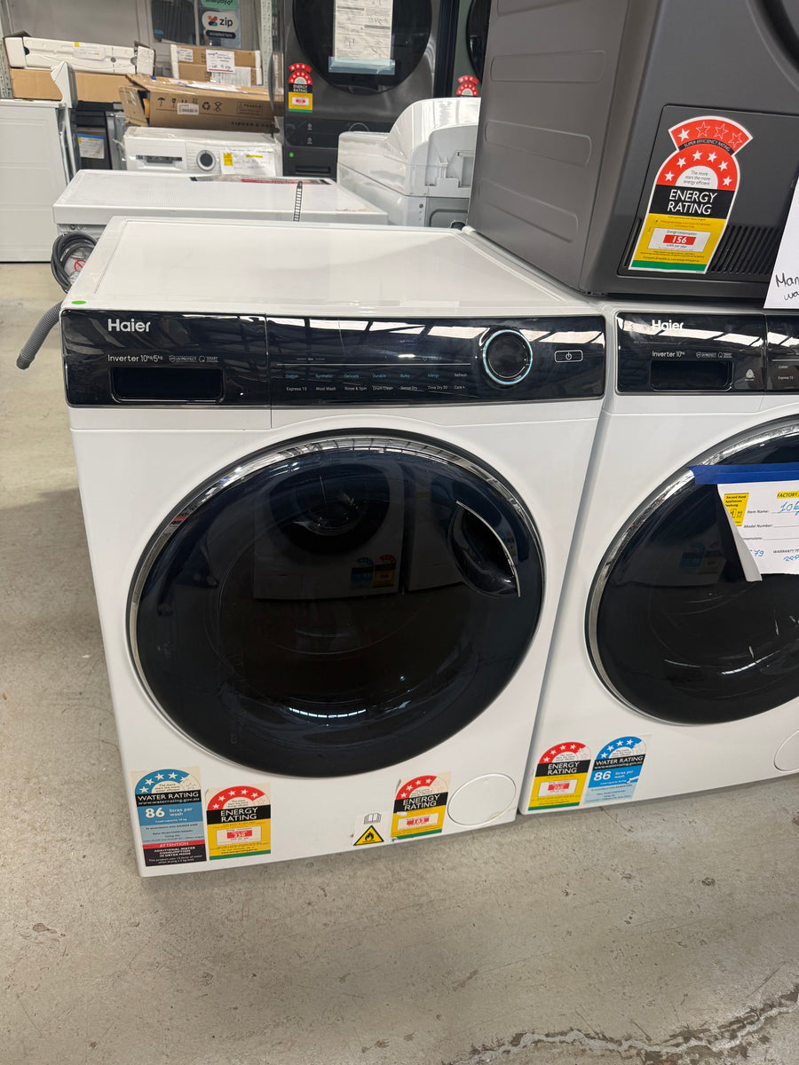 Factory second Haier 10kg / 5kg Washer Dryer Combo – 600 Series (HWD1050AN1) - Second Hand Appliances Geebung