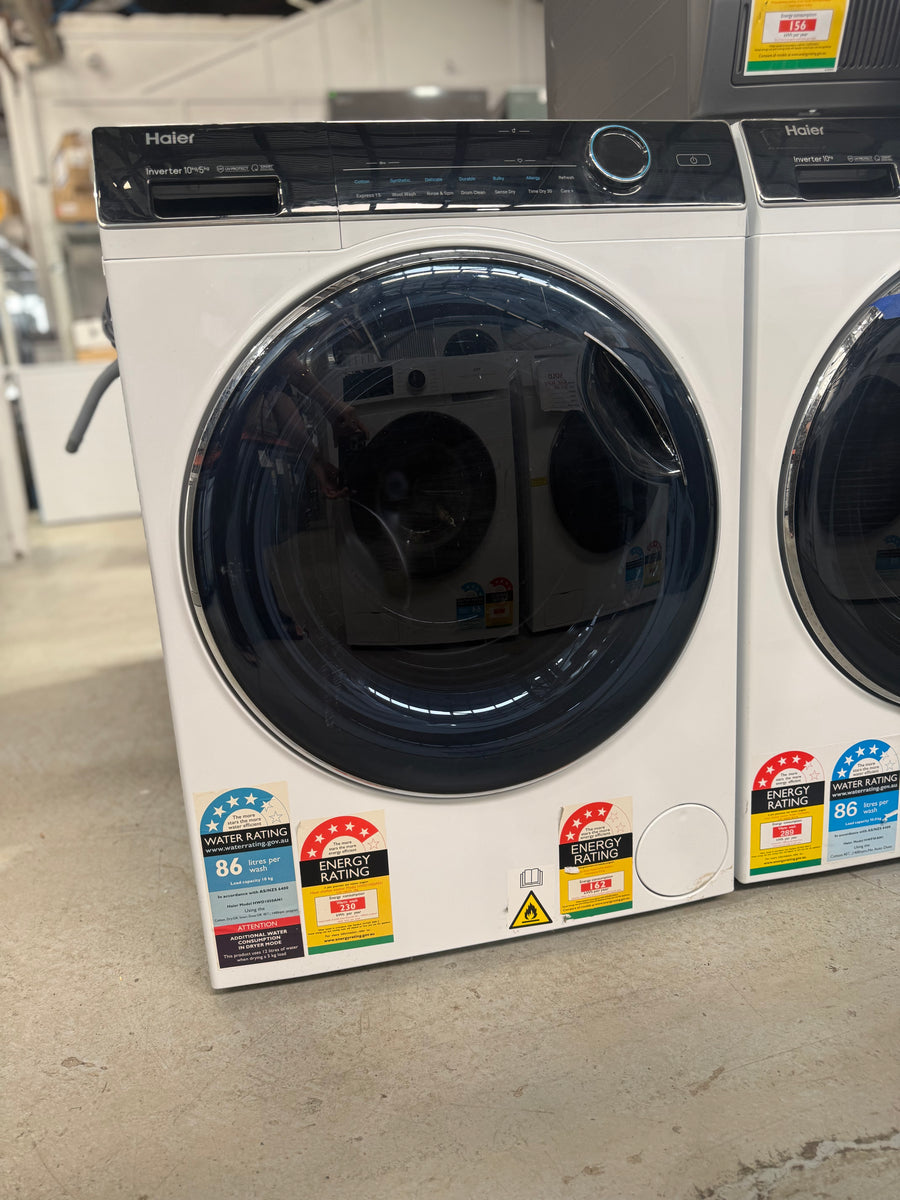Factory second Haier 10kg / 5kg Washer Dryer Combo – 600 Series (HWD1050AN1) - Second Hand Appliances Geebung