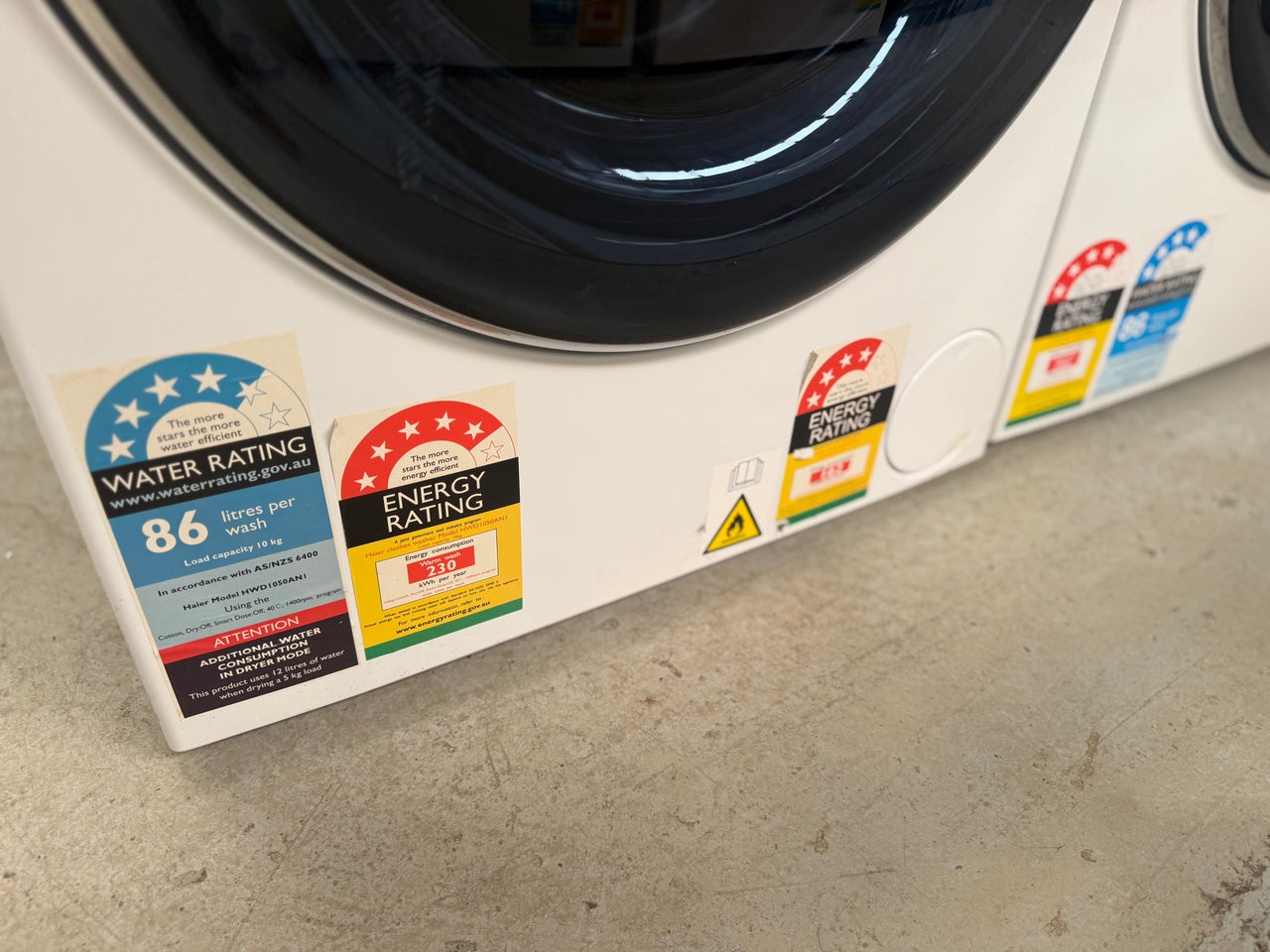 Factory second Haier 10kg / 5kg Washer Dryer Combo – 600 Series (HWD1050AN1) - Second Hand Appliances Geebung