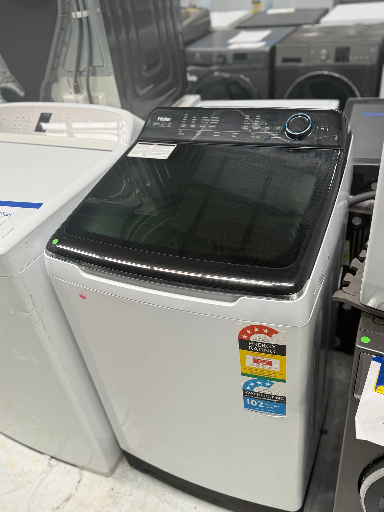 Factory second Haier 10kg Top Load Washer HWT10AD1 - Second Hand Appliances Geebung