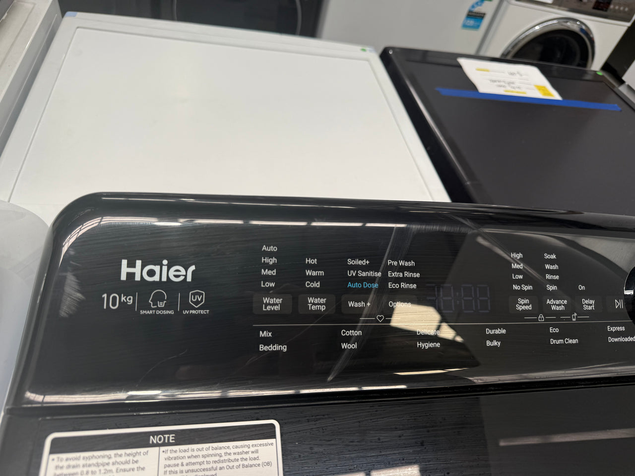 Factory second Haier 10kg Top Load Washer HWT10AD1 - Second Hand Appliances Geebung