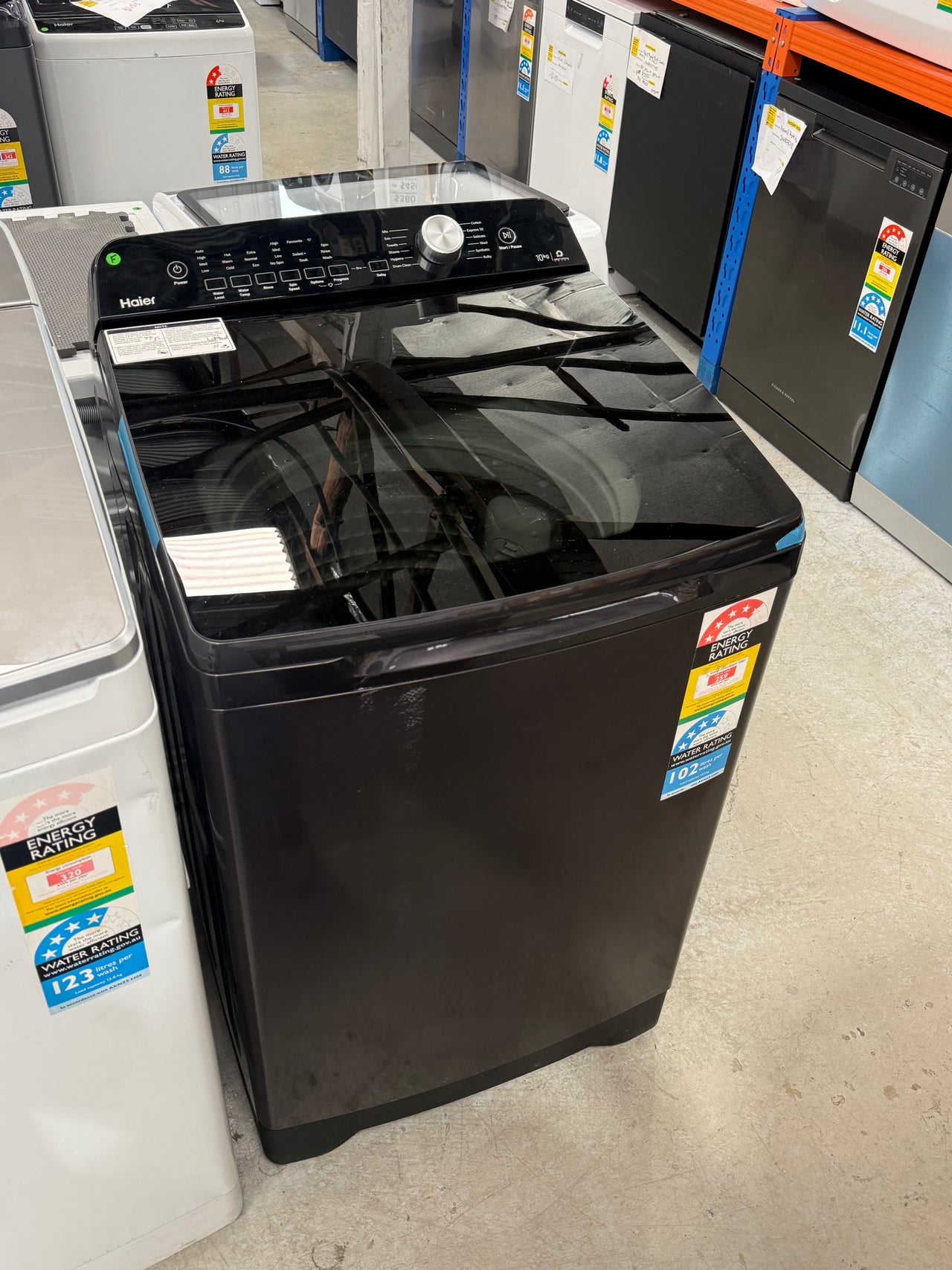 Factory second Haier 10kg Top Load Washing Machine – HWT10ANB1 - Second Hand Appliances Geebung