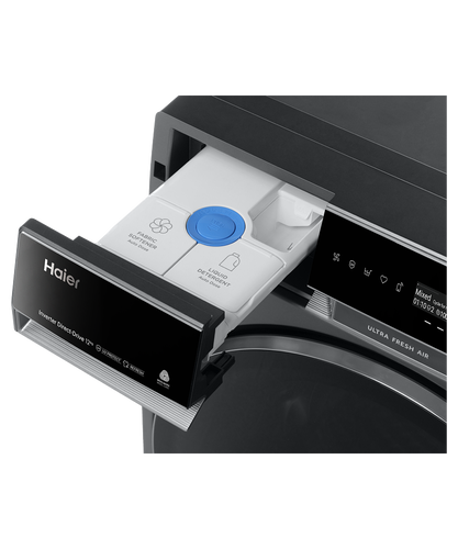 Factory second Haier 12kg 600 Series Front Load Washing Machine – Black Model: HWF12PXB1 - Second Hand Appliances Geebung