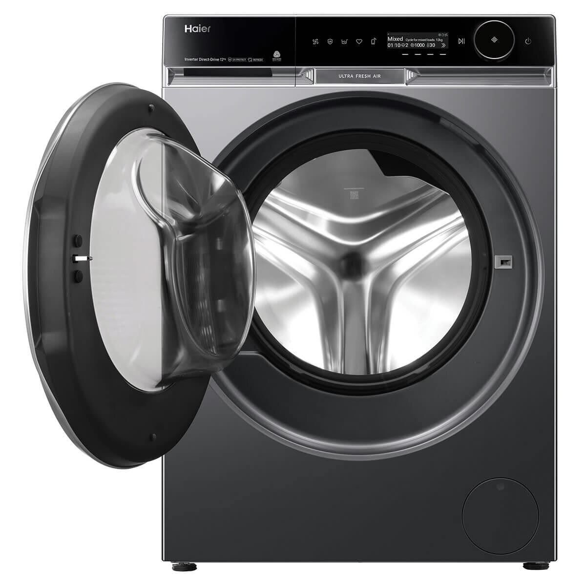 Factory second Haier 12kg 600 Series Front Load Washing Machine – HWF12PXB1 - Second Hand Appliances Geebung