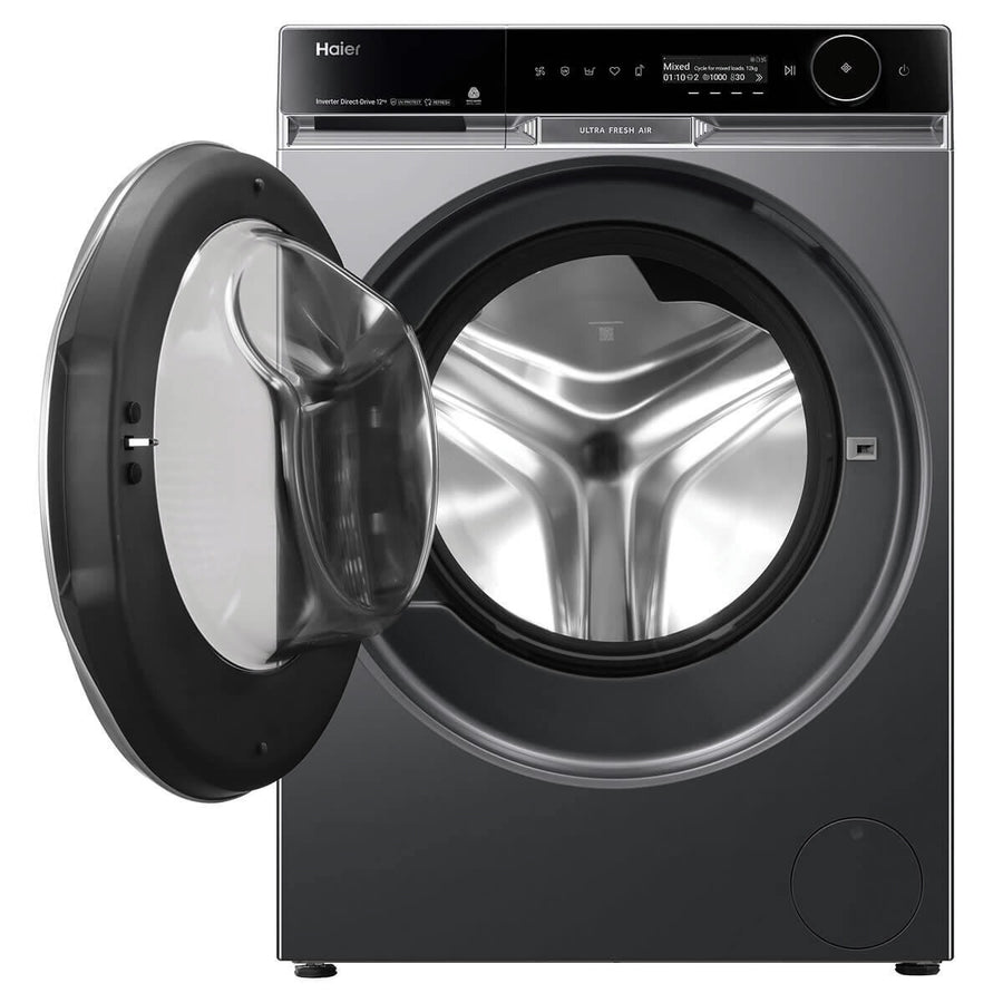 Factory second Haier 12kg 600 Series Front Load Washing Machine – HWF12PXB1 - Second Hand Appliances Geebung