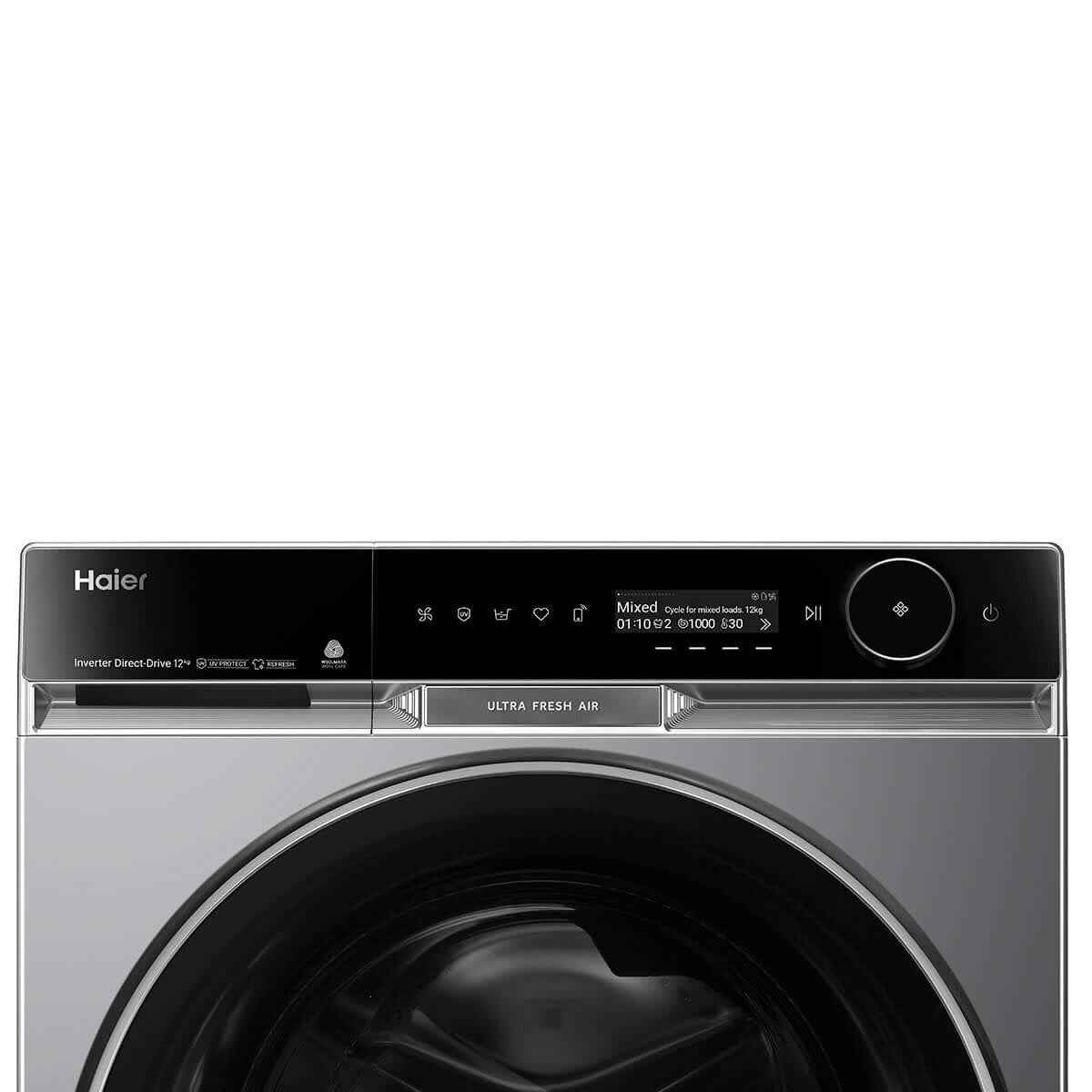 Factory second Haier 12kg 600 Series Front Load Washing Machine – HWF12PXB1 - Second Hand Appliances Geebung