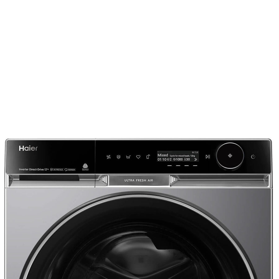 Factory second Haier 12kg 600 Series Front Load Washing Machine – HWF12PXB1 - Second Hand Appliances Geebung