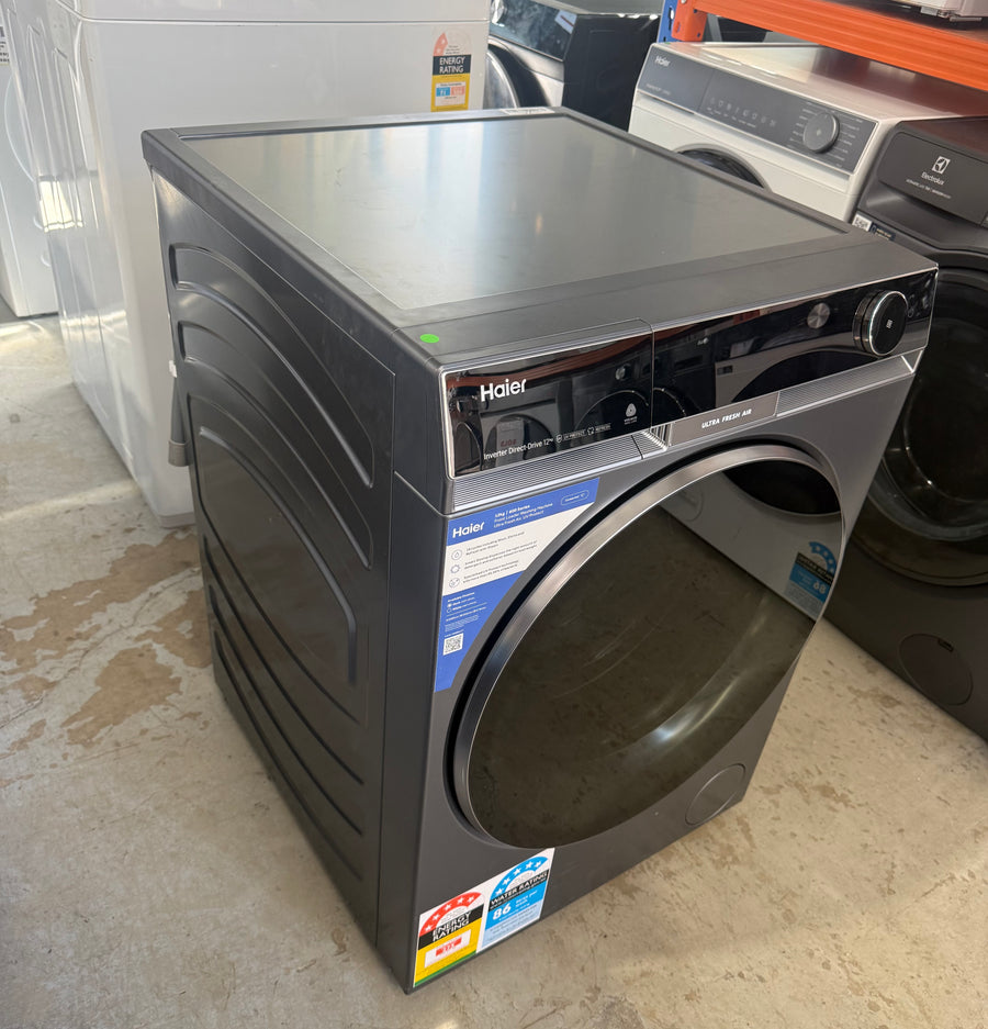 Factory second Haier 12kg 600 Series Front Load Washing Machine – HWF12PXB1 - Second Hand Appliances Geebung