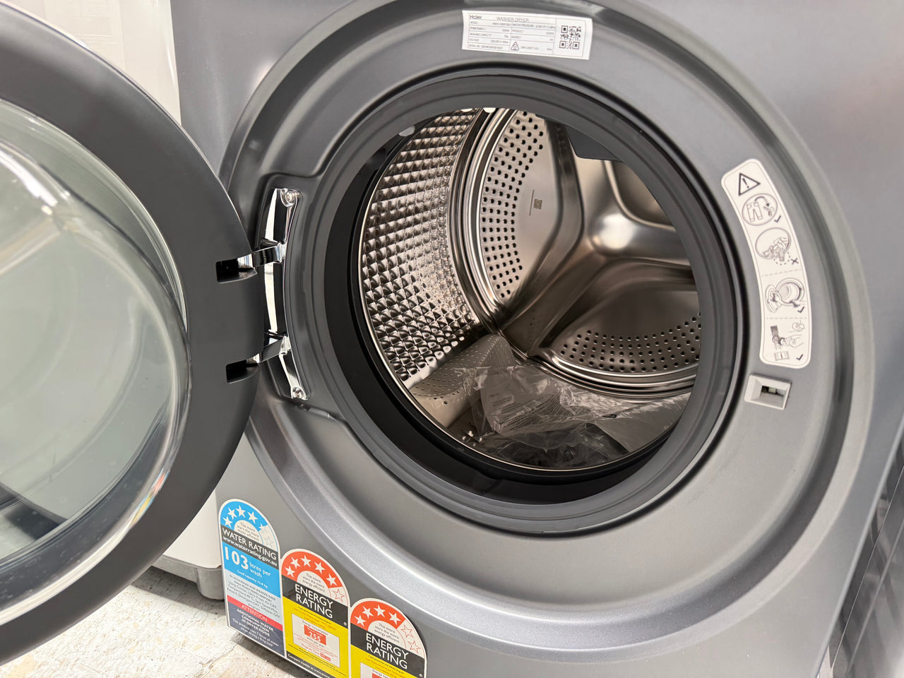 Factory second Haier 12kg / 8kg Washer Dryer Combo HWD1280PXB1 - Second Hand Appliances Geebung