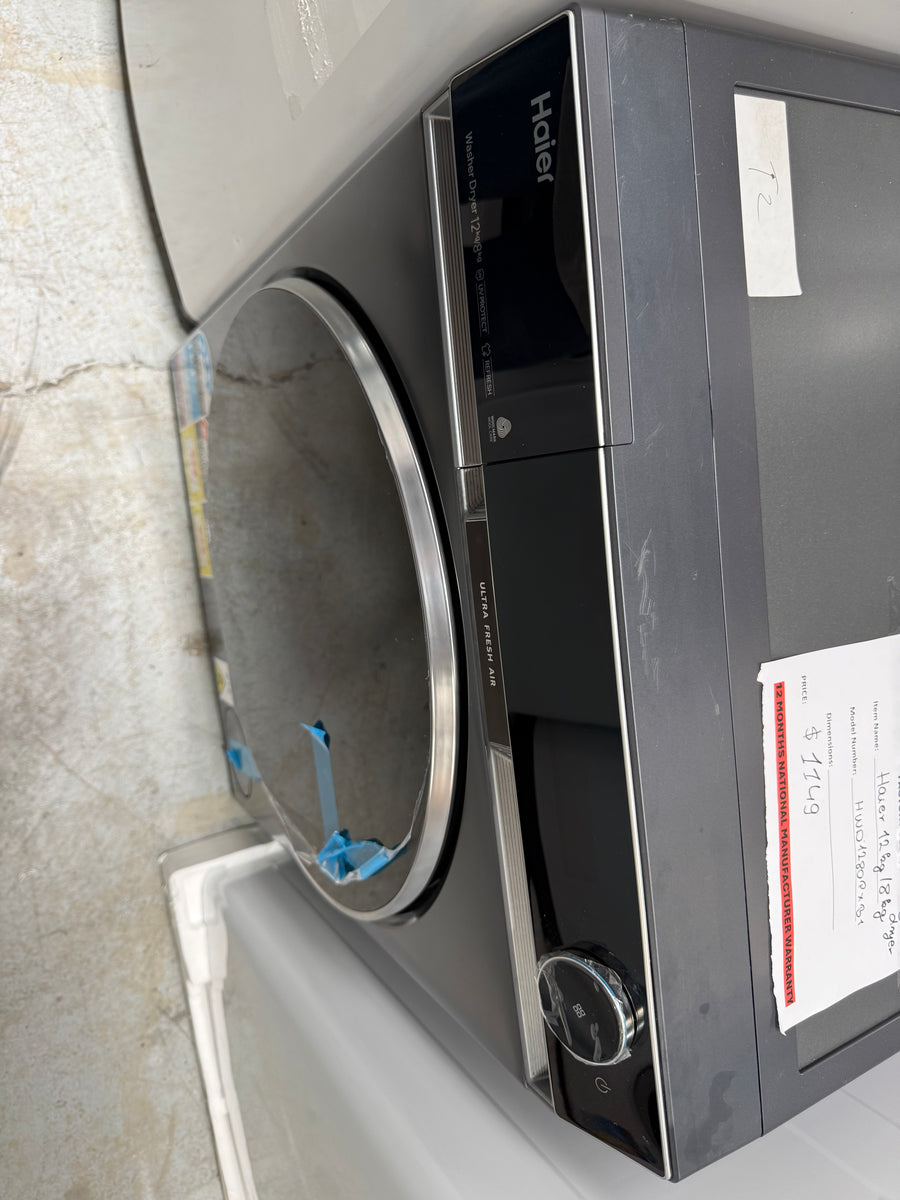 Factory second Haier 12kg / 8kg Washer Dryer Combo HWD1280PXB1 - Second Hand Appliances Geebung