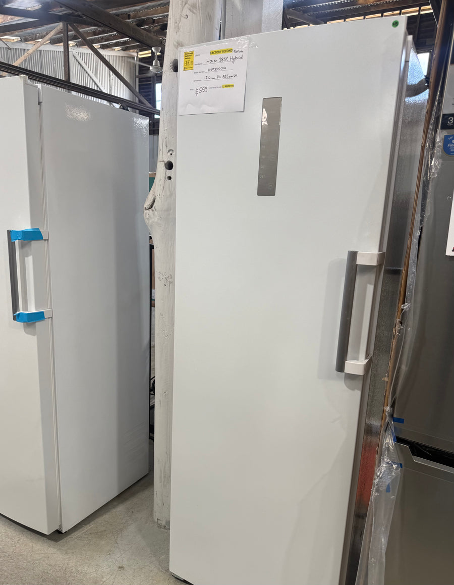 Factory second Haier 285L Hybrid Vertical Freezer – White HVF325DW - Second Hand Appliances Geebung