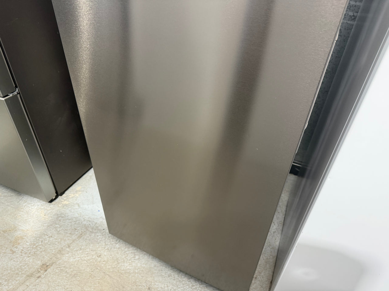 Factory second Haier 386L Vertical Frost Free Freezer Stainless Steel HVF430VS - Second Hand Appliances Geebung
