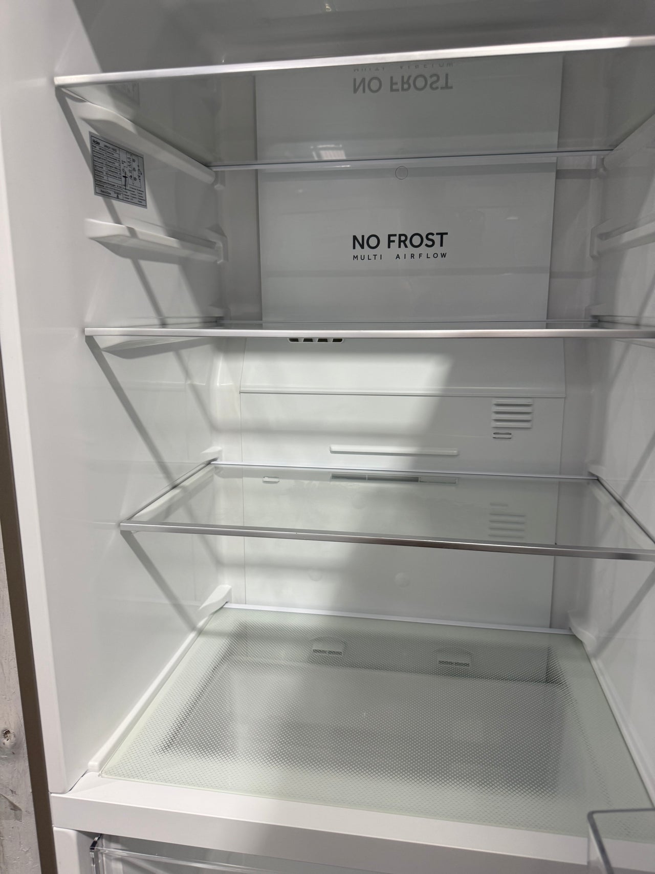 Factory second Haier 386L Vertical Frost Free Freezer Stainless Steel HVF430VS - Second Hand Appliances Geebung