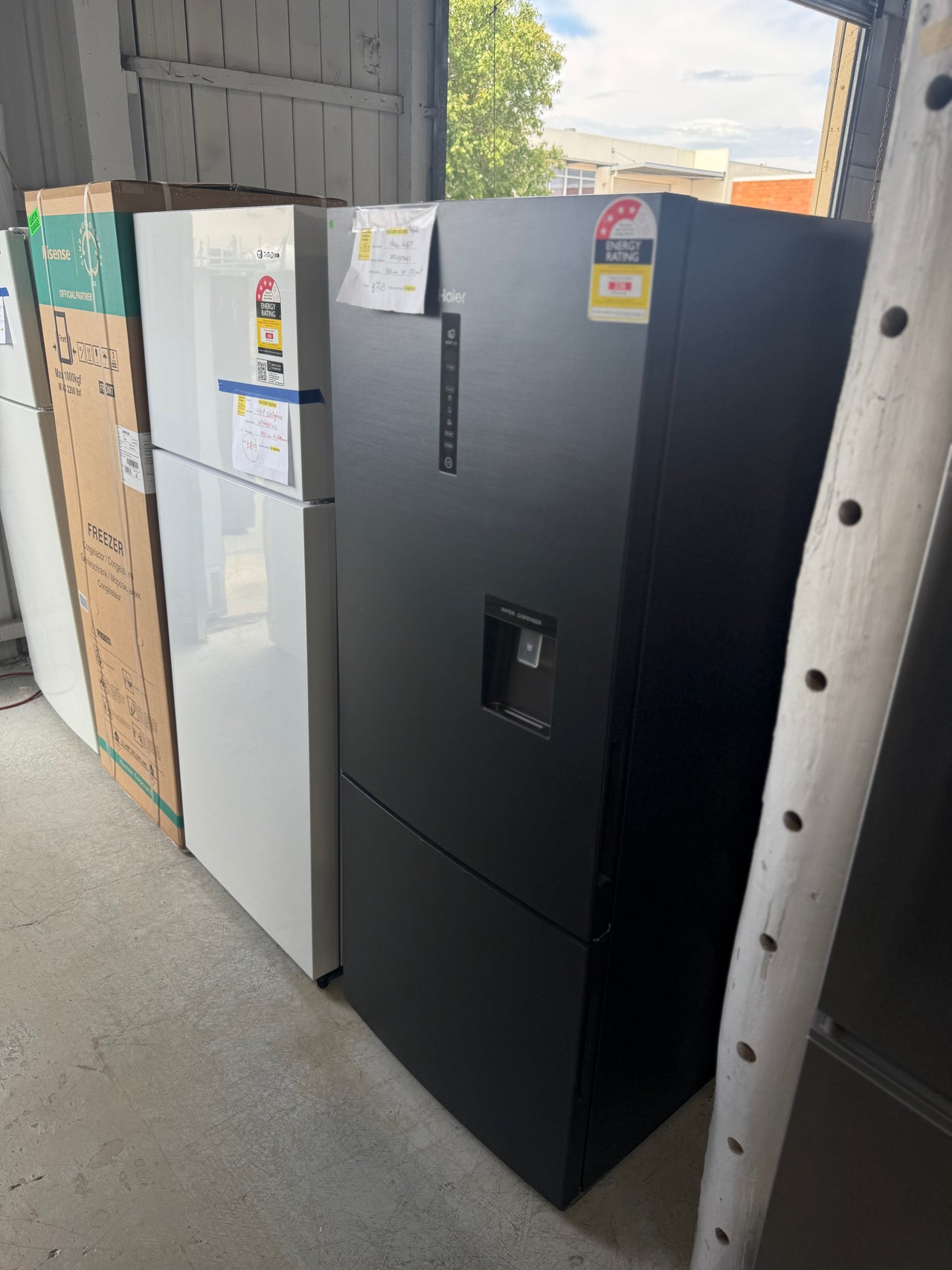 Factory second Haier 416L Bottom Mount Frost Free Fridge HRF450BHC2 - Second Hand Appliances Geebung