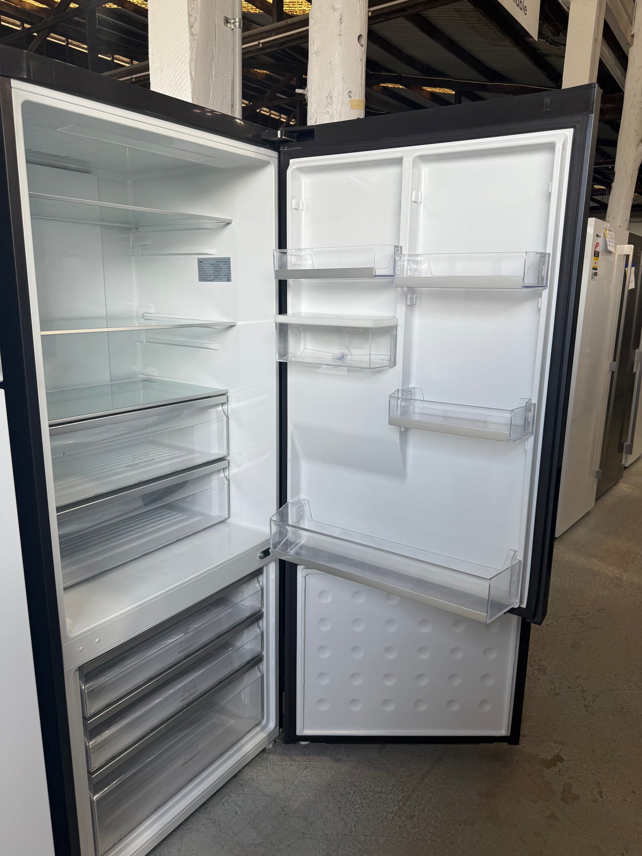 Factory second Haier 416L Bottom Mount Frost Free Fridge HRF450BHC2 - Second Hand Appliances Geebung