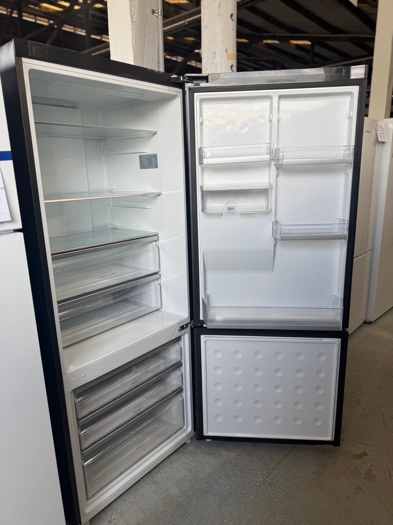 Factory second Haier 416L Bottom Mount Frost Free Fridge HRF450BHC2 - Second Hand Appliances Geebung