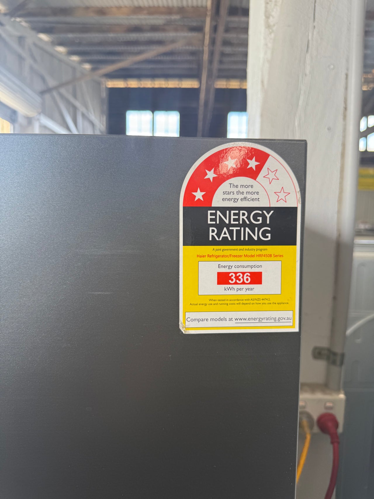 Factory second Haier 416L Bottom Mount Frost Free Fridge HRF450BHC2 - Second Hand Appliances Geebung