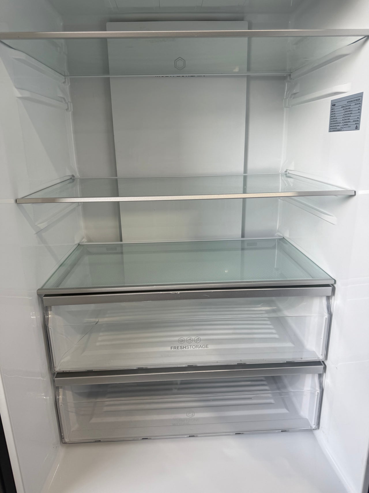 Factory second Haier 416L Bottom Mount Frost Free Fridge HRF450BHC2 - Second Hand Appliances Geebung