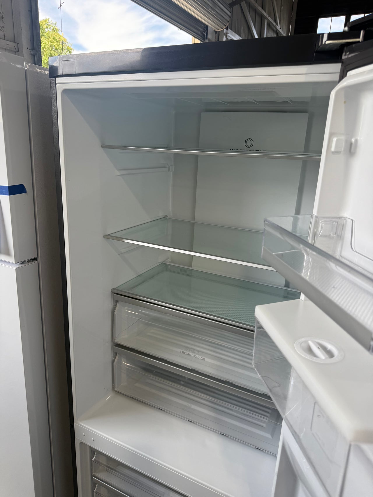 Factory second Haier 416L Bottom Mount Frost Free Fridge HRF450BHC2 - Second Hand Appliances Geebung