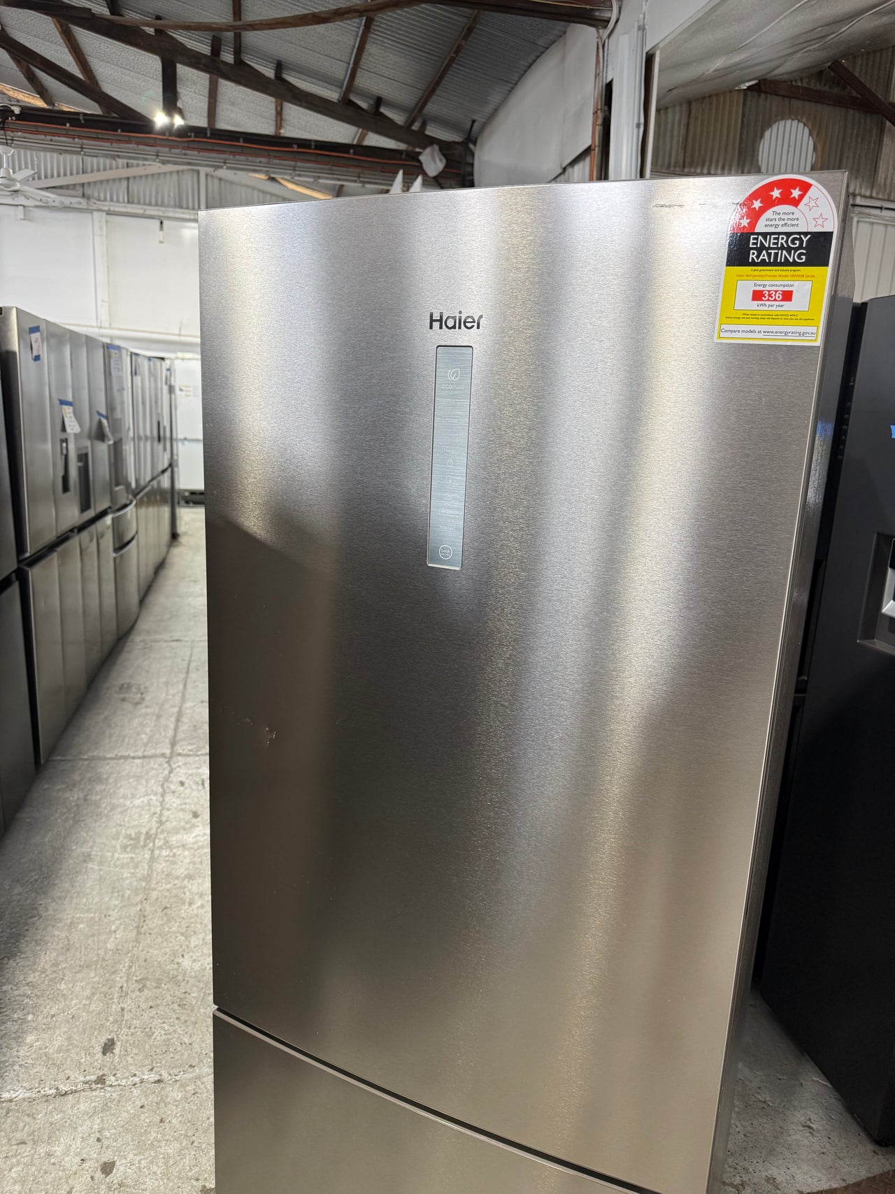 Factory second Haier 416L Bottom Mount Frost Free Fridge HRF450BS2 - Second Hand Appliances Geebung