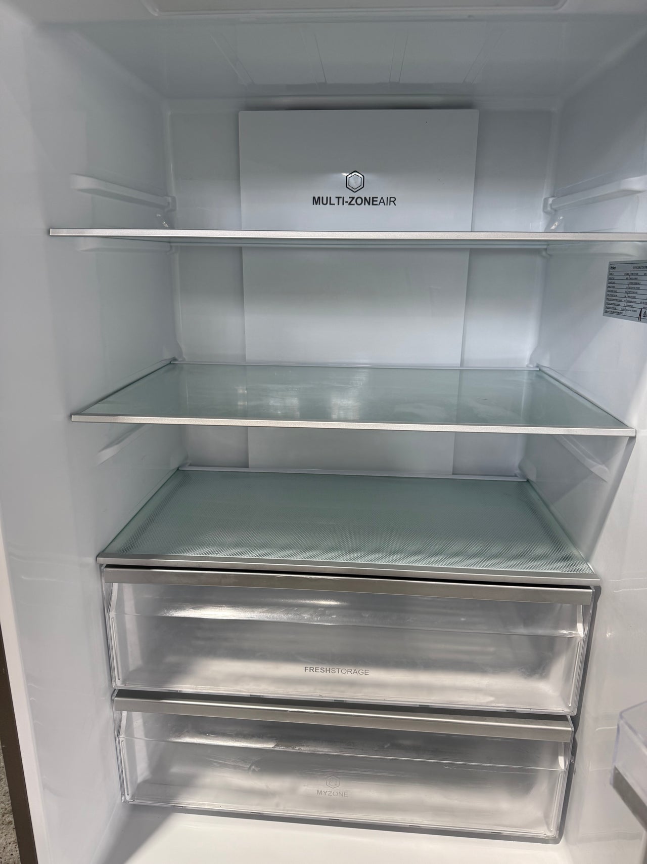 Factory second Haier 416L Bottom Mount Frost Free Fridge HRF450BS2 - Second Hand Appliances Geebung