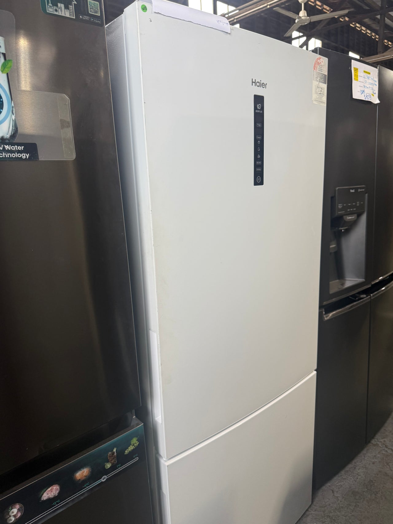 Factory second Haier 416L Bottom Mount Refrigerator – White HRF450BW2 - Second Hand Appliances Geebung