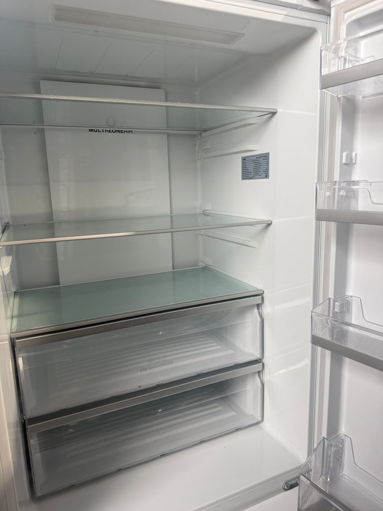 Factory second Haier 416L Bottom Mount Refrigerator – White HRF450BW2 - Second Hand Appliances Geebung