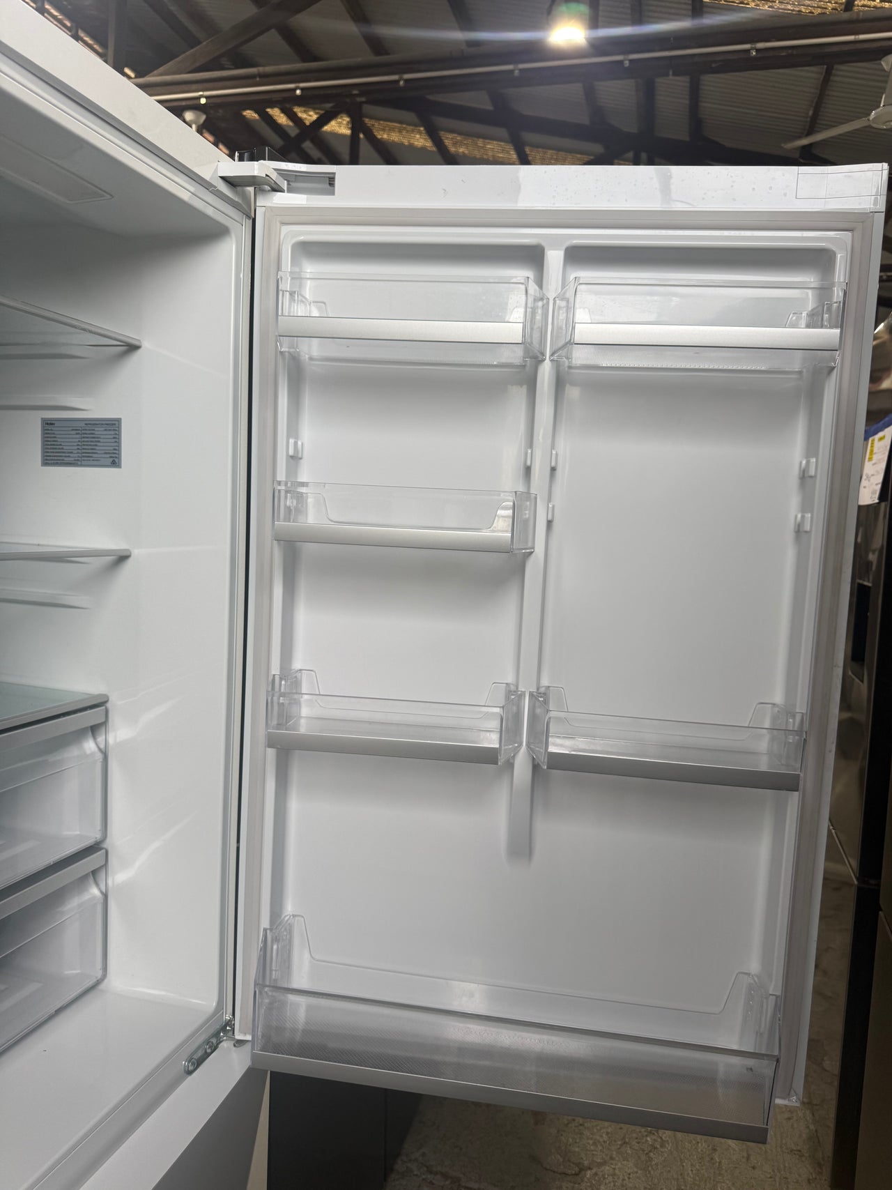 Factory second Haier 416L Bottom Mount Refrigerator – White HRF450BW2 - Second Hand Appliances Geebung
