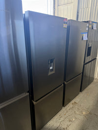 Thumbnail for Factory second Haier 433L Bottom Mount Fridge with Water Dispenser - Satina Model: HRF420BHS - Second Hand Appliances Geebung