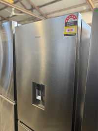 Thumbnail for Factory second Haier 433L Bottom Mount Fridge with Water Dispenser - Satina Model: HRF420BHS - Second Hand Appliances Geebung