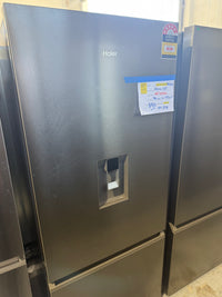 Thumbnail for Factory second Haier 433L Bottom Mount Fridge with Water Dispenser - Satina Model: HRF420BHS - Second Hand Appliances Geebung