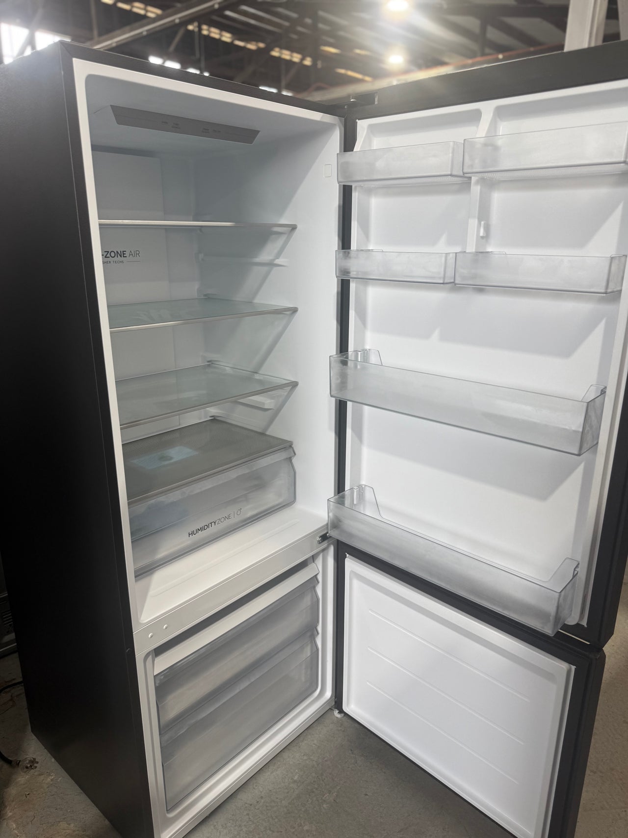 Factory second Haier 433L Bottom Mount Refrigerator Black HRF420BC - Second Hand Appliances Geebung