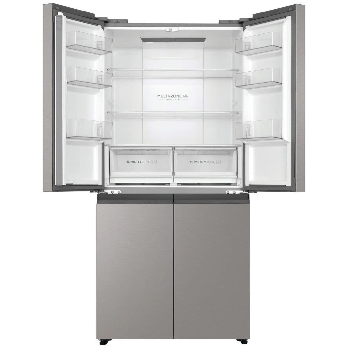 Factory second Haier 463L 600 Series Quad Door Refrigerator – Satina Silver HRF530YS - Second Hand Appliances Geebung