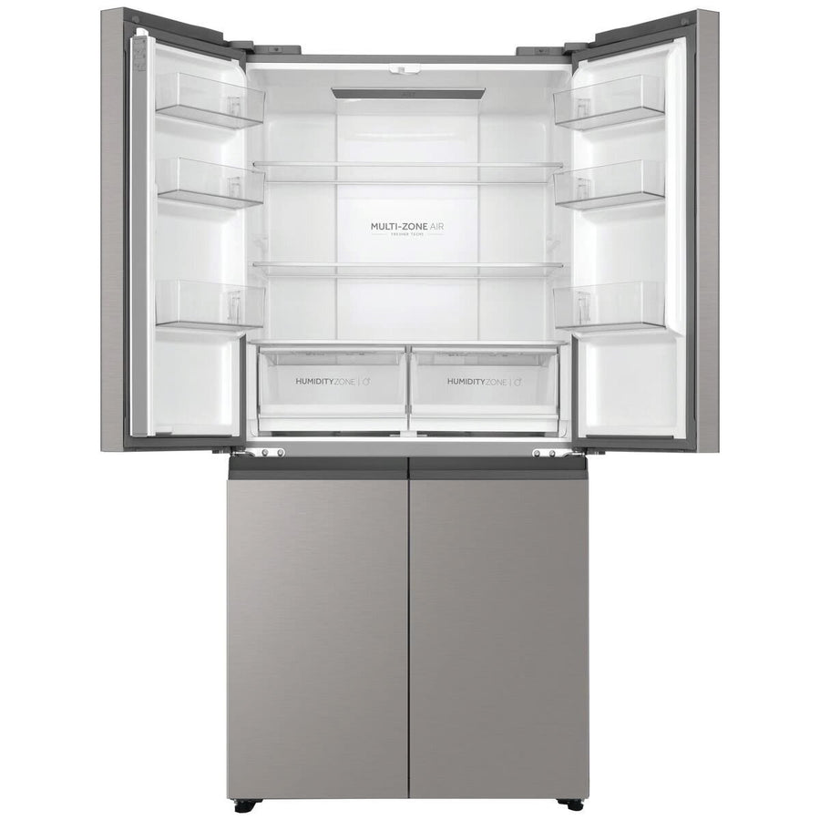 Factory second Haier 463L 600 Series Quad Door Refrigerator – Satina Silver HRF530YS - Second Hand Appliances Geebung
