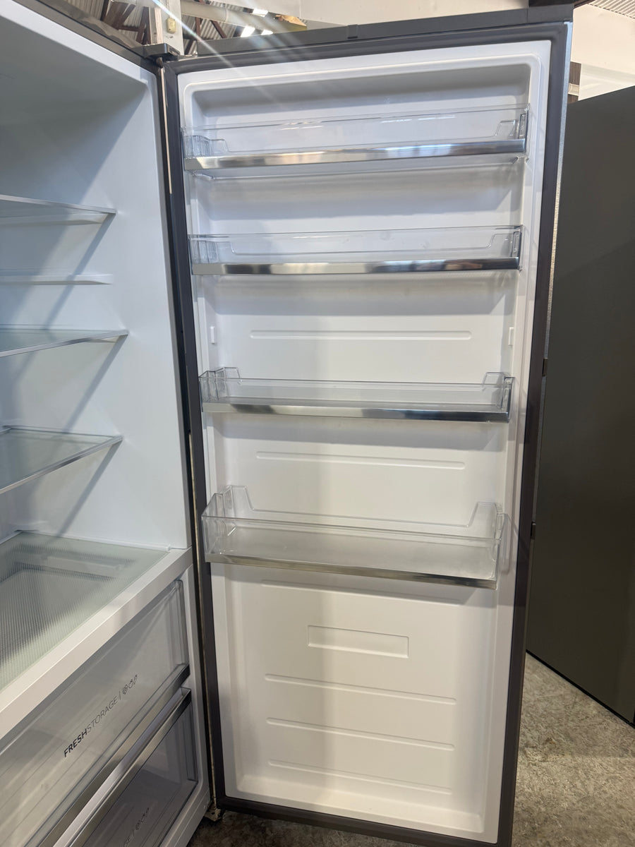 Factory second Haier 465L 600 Series Vertical Refrigerator – Satina Stainless Steel HRF505VS - Second Hand Appliances Geebung