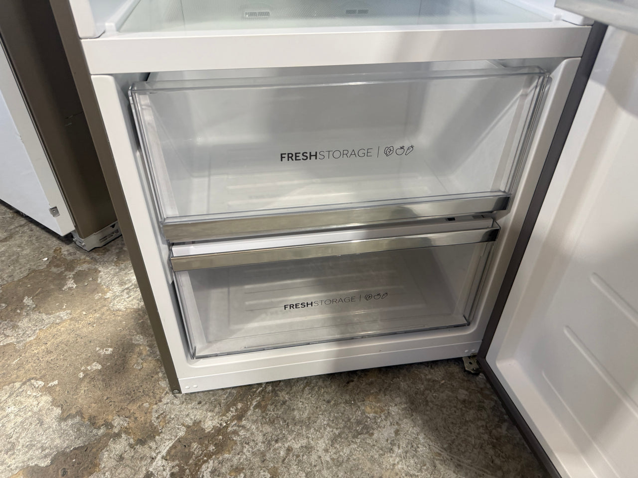 Factory second Haier 465L 600 Series Vertical Refrigerator – Satina Stainless Steel HRF505VS - Second Hand Appliances Geebung
