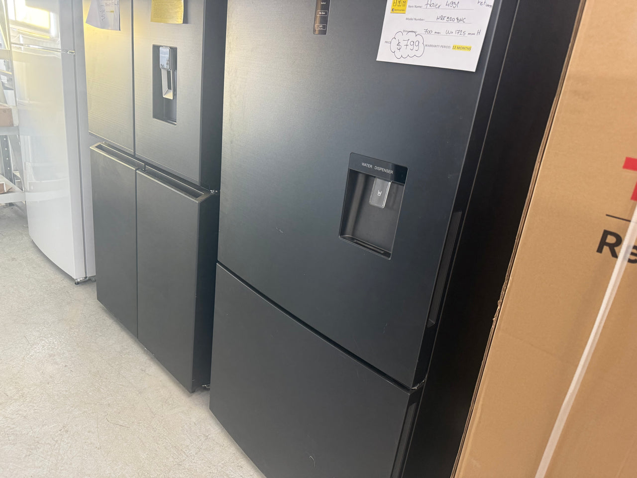 Factory second Haier 493L Bottom Mount Refrigerator Model HRF520BHC - Second Hand Appliances Geebung