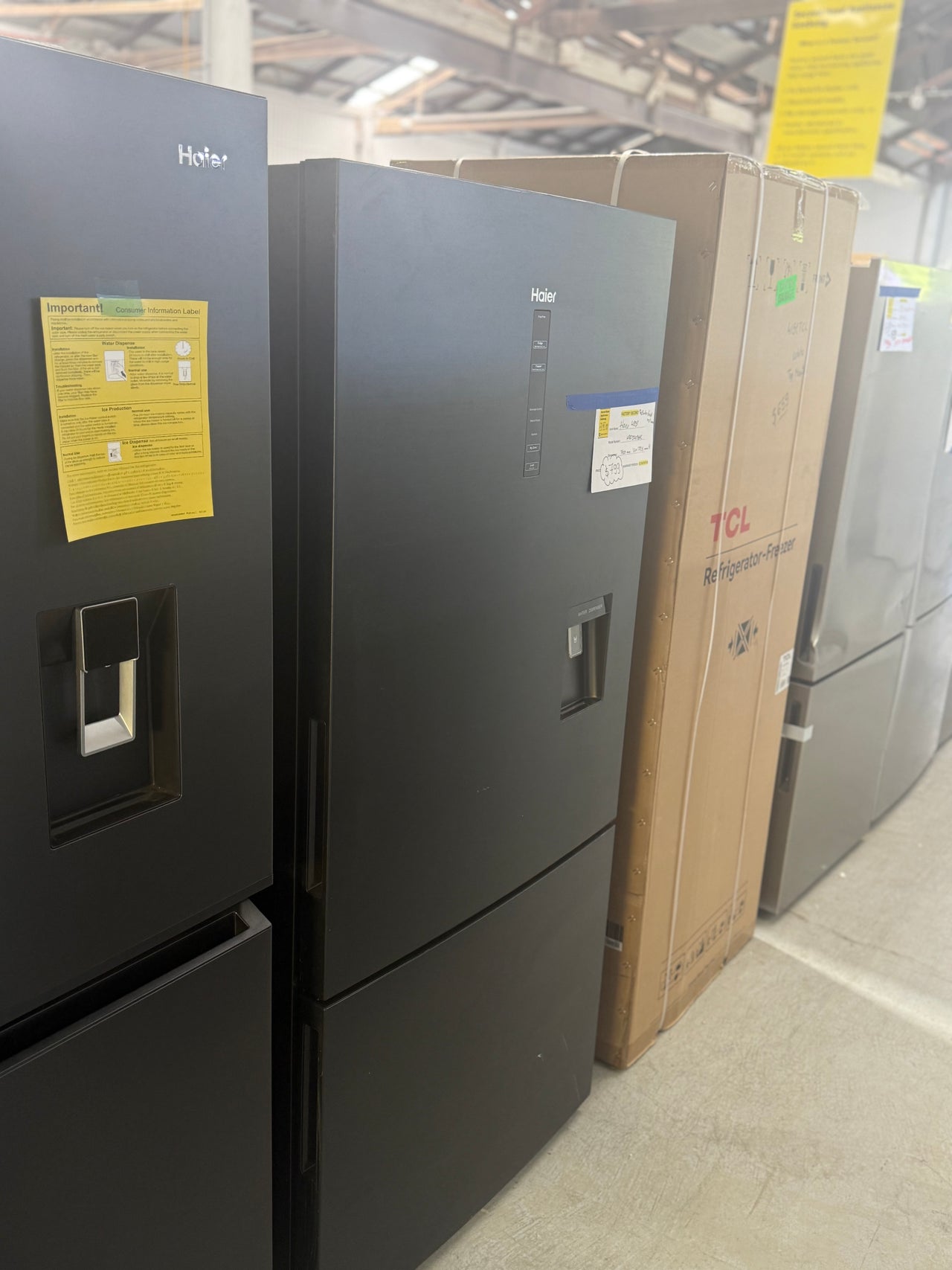 Factory second Haier 493L Bottom Mount Refrigerator Model HRF520BHC - Second Hand Appliances Geebung