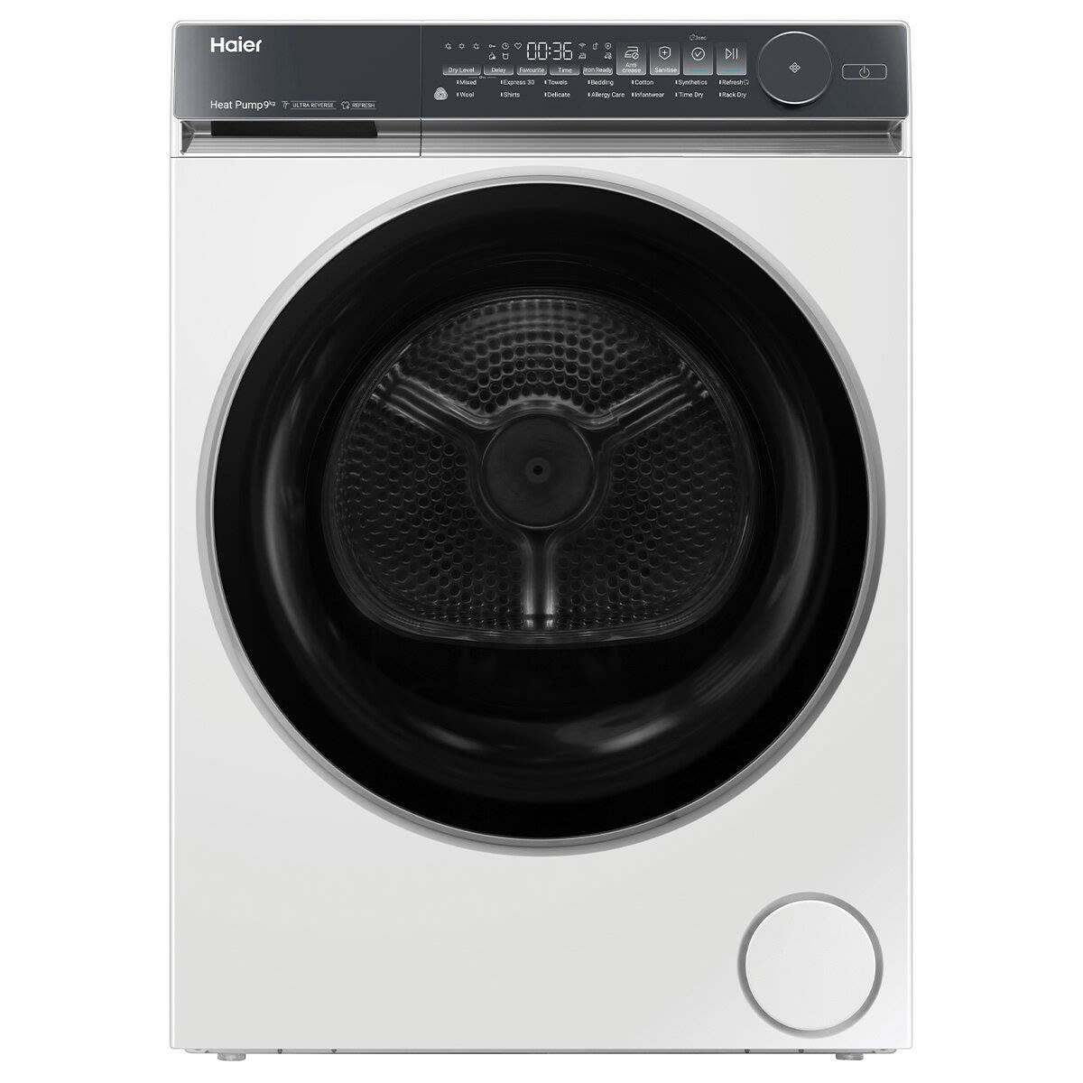 Factory second Haier 500 Series 9kg Heat Pump Dryer HDHP90NW1 - Second Hand Appliances Geebung